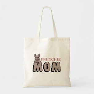 Frenchie Mum French Bulldog Lover Brown Tote Bag