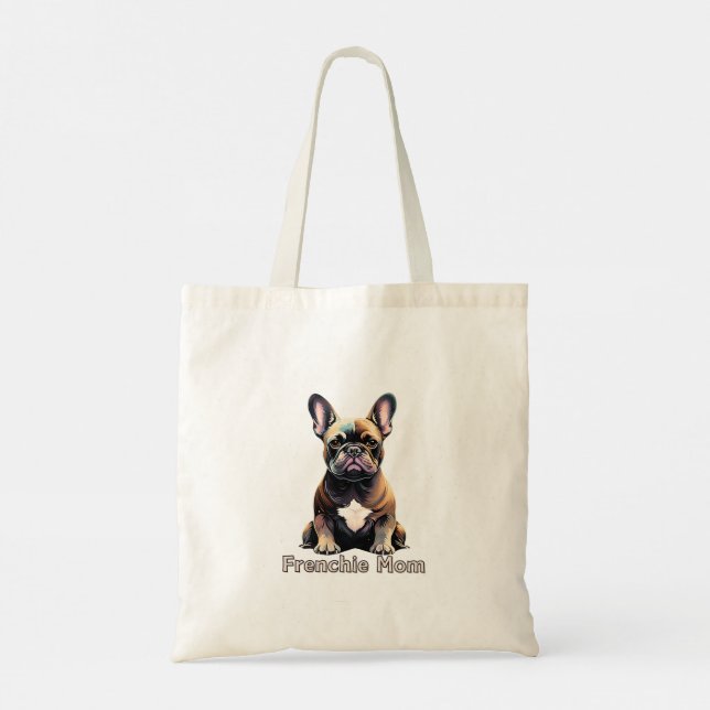 Frenchie Mum French Bulldog Mothers Day Tote Bag (Back)