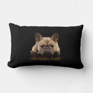 frenchie mum   french bulldog mum gift lumbar cushion