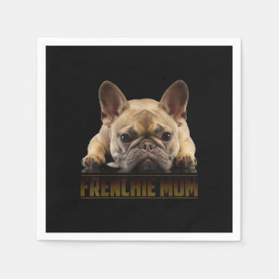 frenchie mum   french bulldog mum gift napkin