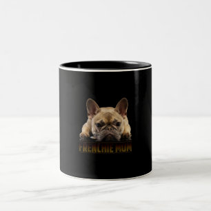 frenchie mum   french bulldog mum gift Two-Tone coffee mug