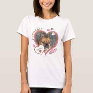 Frenchie Mum French Bulldog Photo Personalised T-Shirt