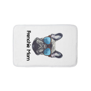 Frenchie Mum Funny French Bulldog Dog Lover Bath Mat