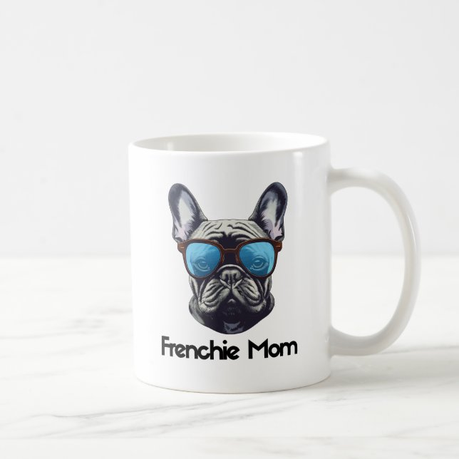Frenchie Mum Funny French Bulldog Dog Lover Coffee Mug (Right)