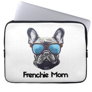 Frenchie Mum Funny French Bulldog Dog Lover Laptop Sleeve