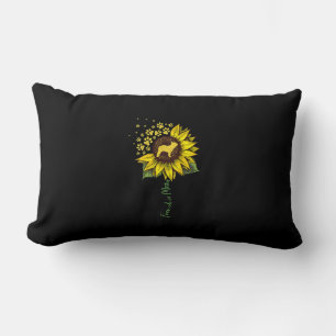 Frenchie Mum Sunflower French Bulldog Lover Gift Lumbar Cushion