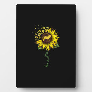 Frenchie Mum Sunflower French Bulldog Lover Gift Plaque