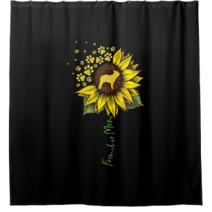 Frenchie Mum Sunflower French Bulldog Lover Gift Shower Curtain