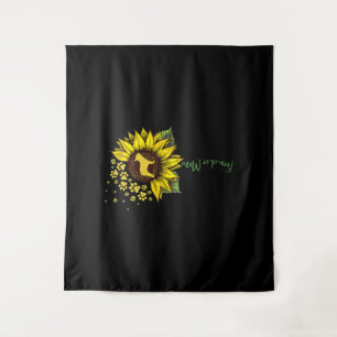 Frenchie Mum Sunflower French Bulldog Lover Gift Tapestry