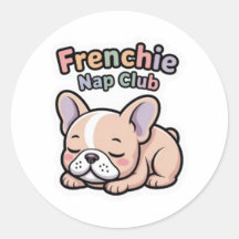 Frenchie Nap Club Cute Sleeping French Bulldog Sti