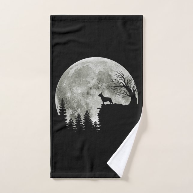 Frenchie On Mountain Halloween Theme Shirts Gift Bath Towel Set (Hand Towel)