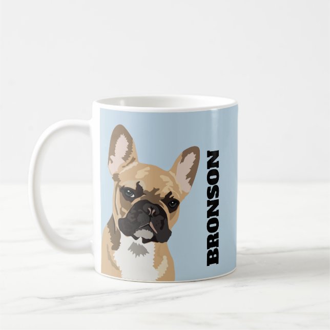 Frenchie Pet Dog | Cute French Bulldog Coffee Mug (Left)