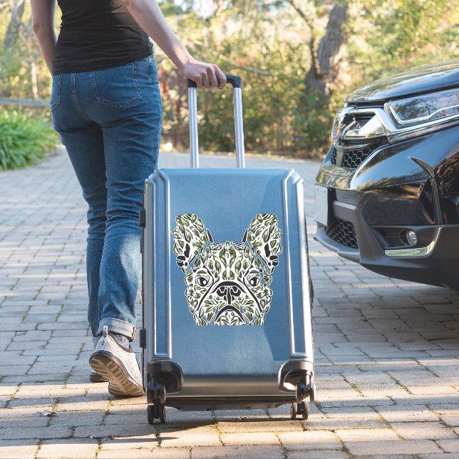 Frenchie Puppy Art (Suitcase Insitu)