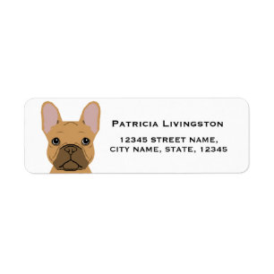 Frenchie return address label