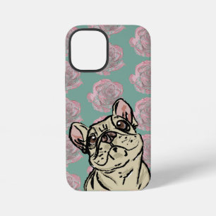 Frenchie Roses iPhone 12 Mini Case