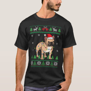 Frenchie Santa Claus Cute French Bulldog Ugly Chri T-Shirt
