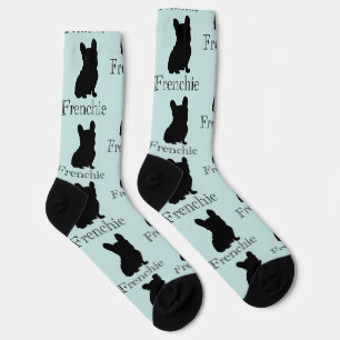 Frenchie silhouette socks