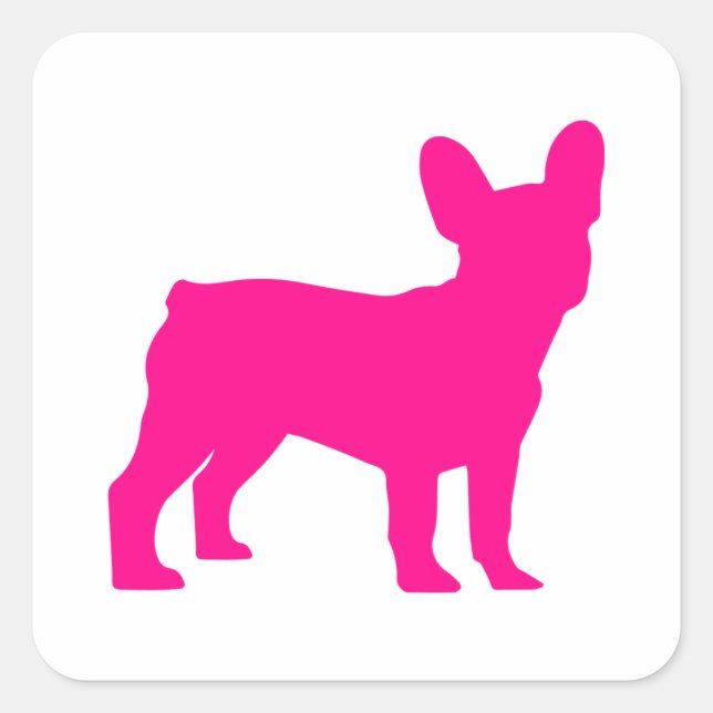 Frenchie  square sticker (Front)