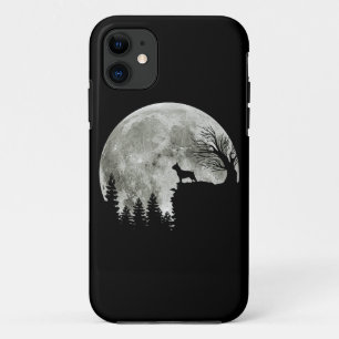 Frenchie Standing On Mountain Moonlight Halloween iPhone 11 Case