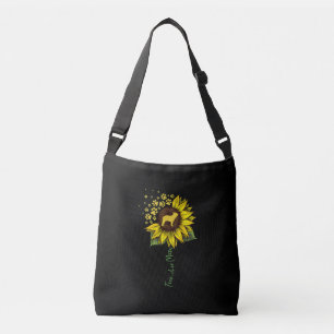Frenchie Sunflower Mum French Bulldog Lover Gift Crossbody Bag