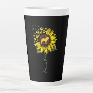 Frenchie Sunflower Mum French Bulldog Lover Gift Latte Mug