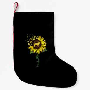 Frenchie Sunflower Mum French Bulldog Lover Gift Small Christmas Stocking