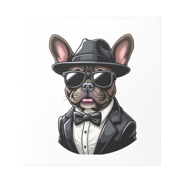 Frenchie The Gangster Notepad (Front)