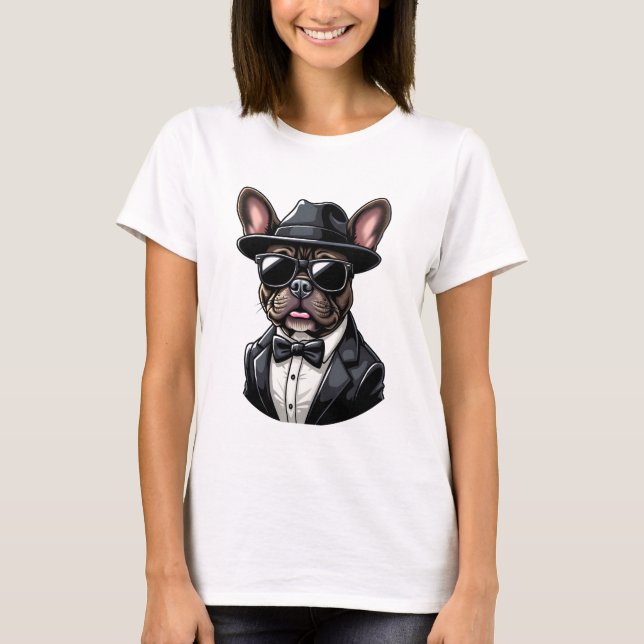 Frenchie The Gangster T-Shirt (Front)