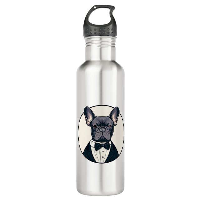 Frenchie The Gentlemen 710 Ml Water Bottle (Front)