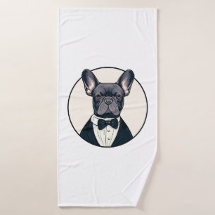 Frenchie The Gentlemen Bath Towel