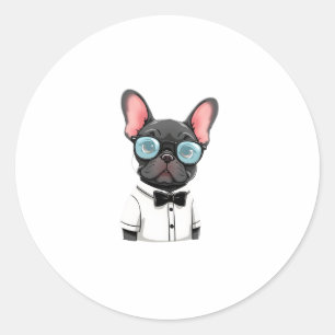 Frenchie The Gentlemen Copy (1) Classic Round Sticker