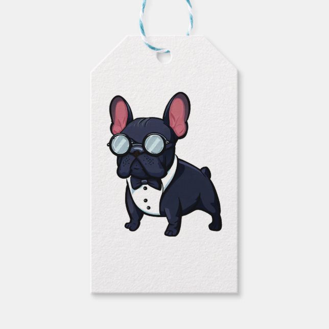 Frenchie The Gentlemen  Gift Tags (Front)