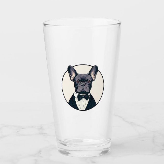 Frenchie The Gentlemen Glass (Front)