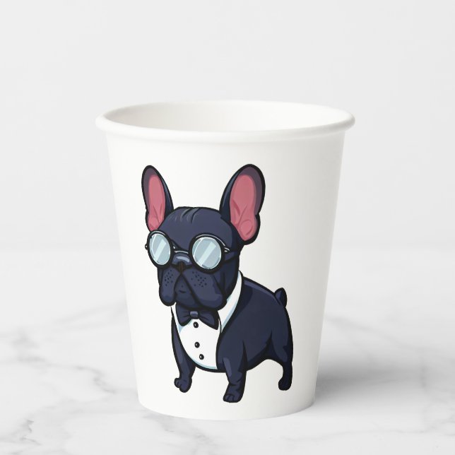Frenchie The Gentlemen  Paper Cups (Front)