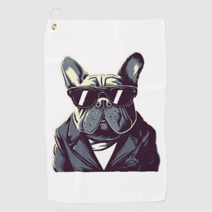 Frenchie The Party Man Golf Towel