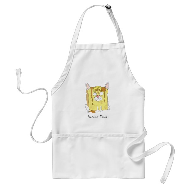 Frenchie Toast French Bulldog Apron (Front)