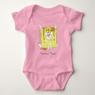 Frenchie Toast French Bulldog Kid's Baby Bodysuit