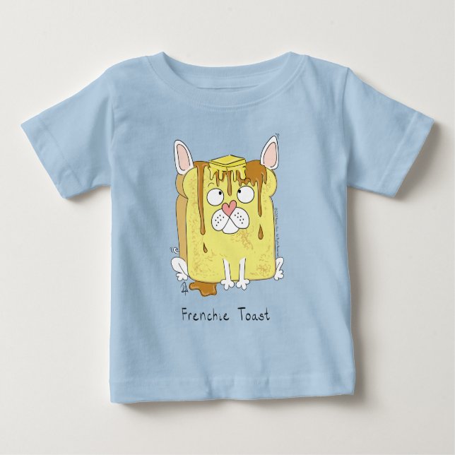 Frenchie Toast French Bulldog Kid's Baby T-Shirt (Front)