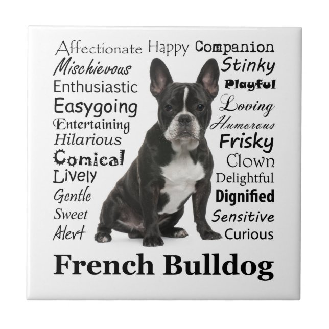 Frenchie Traits Tile (Front)