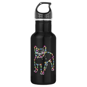 Frenchie With Christmas Lights Merry Christmas 532 Ml Water Bottle