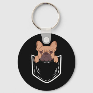 Frenchies French Bulldog For Dog Lovers Pocket Own Key Ring
