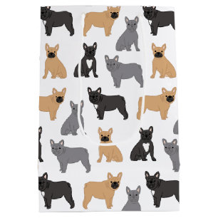 Frenchies French Bulldog - Pick Your Color! Medium Gift Bag
