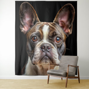 Frenchies Pets Dogs French Bulldog Backdrop Tapestry