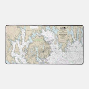 Frenchman and Blue Hill Bays and Approaches Chart Desk Mat