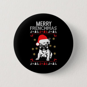 Frenchmas French Bulldog 6 Cm Round Badge