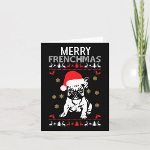 Frenchmas French Bulldog Card