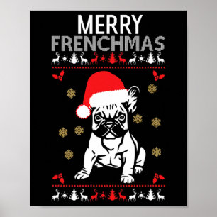 Frenchmas French Bulldog Poster