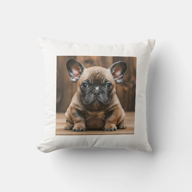 Frenchy throw pillow (Front)