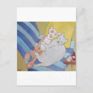 Frenchy w/pink panther postcard