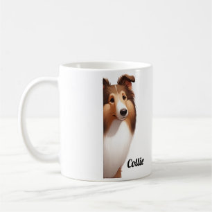 Frendily Collie Dog Coffee Mug